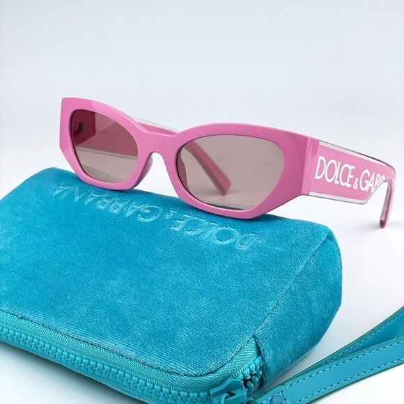 SALE! NEW D&G DG6186 3262/5 Pink Mirror Silver Cat Eye Women Sunglasses main image 11